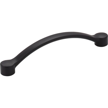 Elements 128 mm Center-to-Center Matte Black Arched Belfast Cabinet Pull 745-128BLK